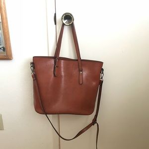 Ivy and Envy Vegan Cognac Tote